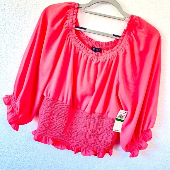 ⭐️1.State⭐️ Top Size L color: coral - Picture 2 of 11